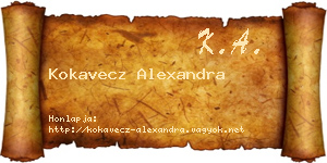 Kokavecz Alexandra névjegykártya